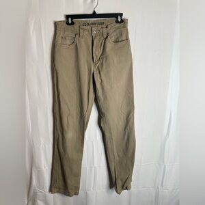 Duluth Trading Co. Men’s Tan Pants  Relaxed Fit  34x30 Flex Fire Hose 5968